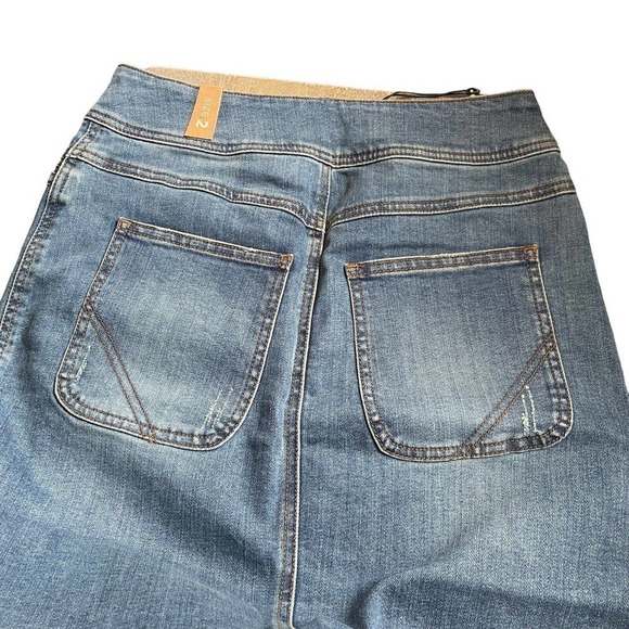 prAna Broadway Jean Skirt True Blue Denim Women’s Size 2 Zipper Pockets MSRP 79. - Picture 7 of 13
